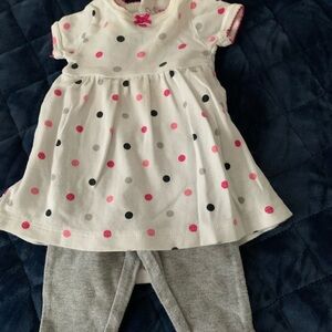 Polka Dot Baby Dress with Leggings